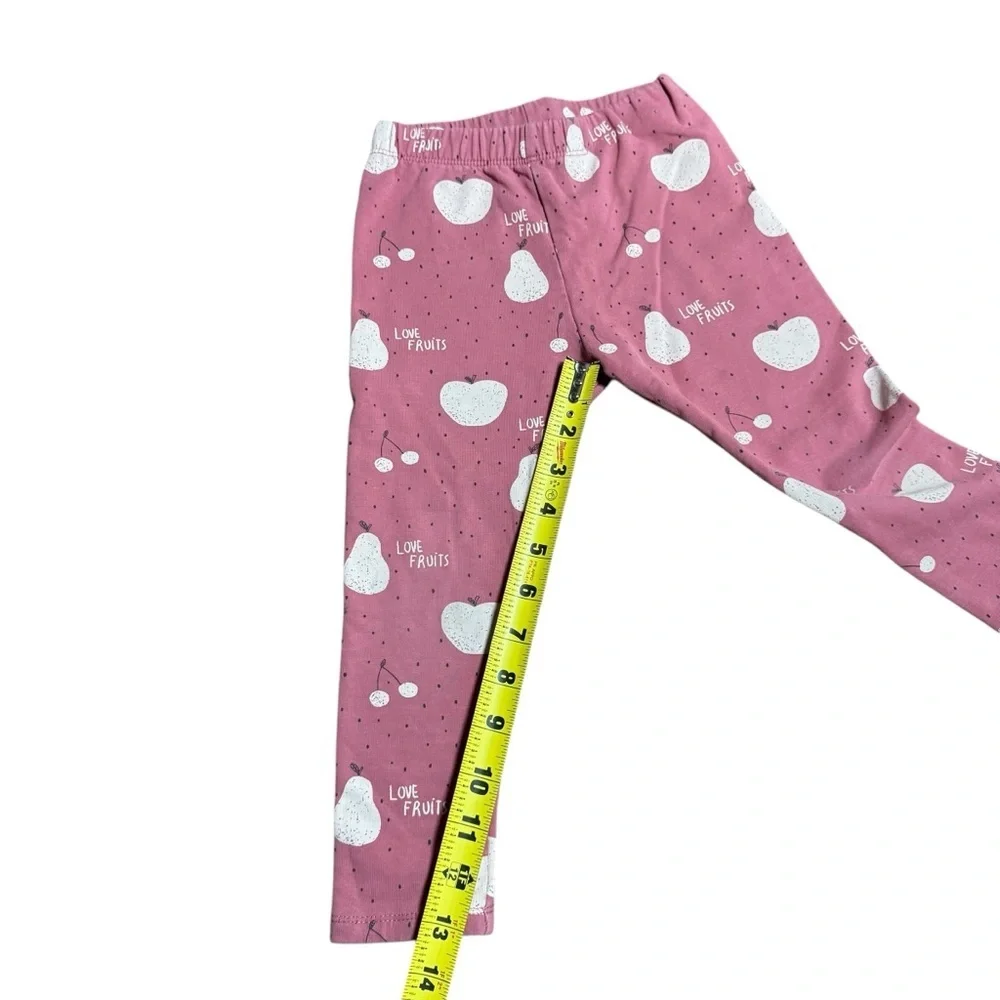 ZARA Kids Toddler Pink “Love Fruits” Leggings Girl 3-4 Years
